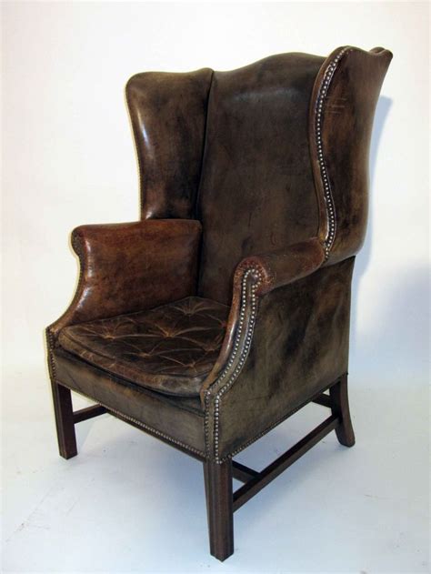 Beautiful chair in great condition! Beautiful Green Leather Wing Chair | Leather wing chair ...