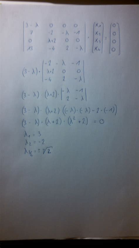 Die koeffizientenmatrix des gleichungssystems ist eine matrix, die aus den. Für welche reellen Werte des Parameters λ besitzt das ...