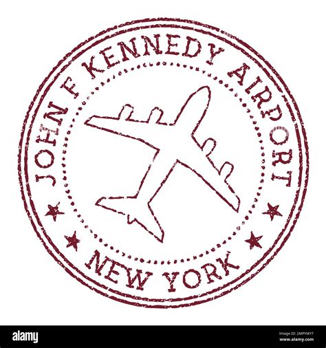 John F Kennedy Airport New York Stamp Airport Of New York Round Logo