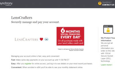 Can i make payments to my hsbc credit card from overseas? MySynchrony.com/LensCrafters | LensCrafters Credit Card Payment