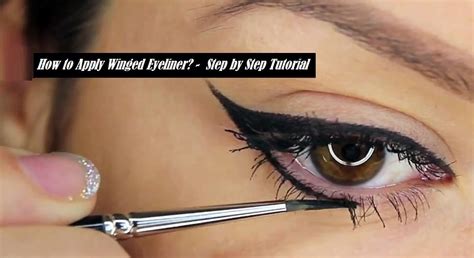 How to apply liquid eyeliner for beginners youtube. Winged Eyeliner Tutorial - Learn how to Apply Winged Eyeliner?