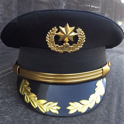 Army Officer Visor Cap Security Guard Hat Army Caps Men Military Police
