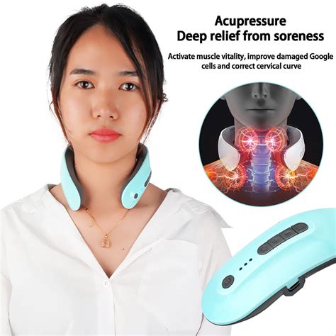 Tens Low Frequency Pulse Heating Massage 4d Smart Electric Neck