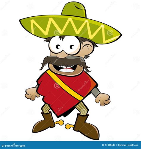 Cartoon Mexican Royalty Free Stock Photography Image 17445647