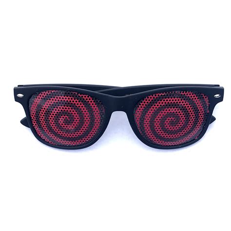 Red And Black Hypnotic Spiral Graphic Aviator Sunglasses Etsy