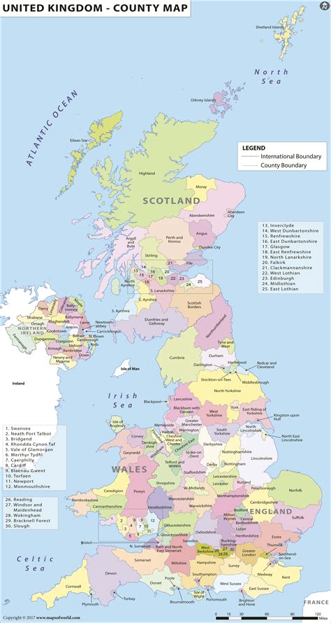 United Kingdom States Map