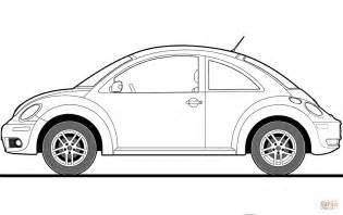 Volkswagen Beetle 2009 Coloring Page Free Printable Coloring Pages