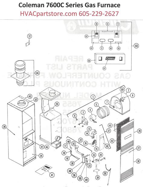 Coleman Furnace Parts Diagram Heat Exchanger Spare Parts