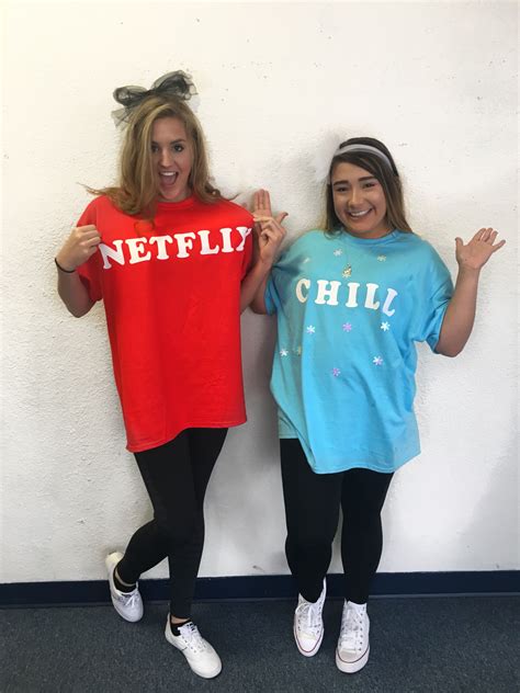 Netflix And Chill Halloween Costume Diy Shirt Halloween Costumes 2
