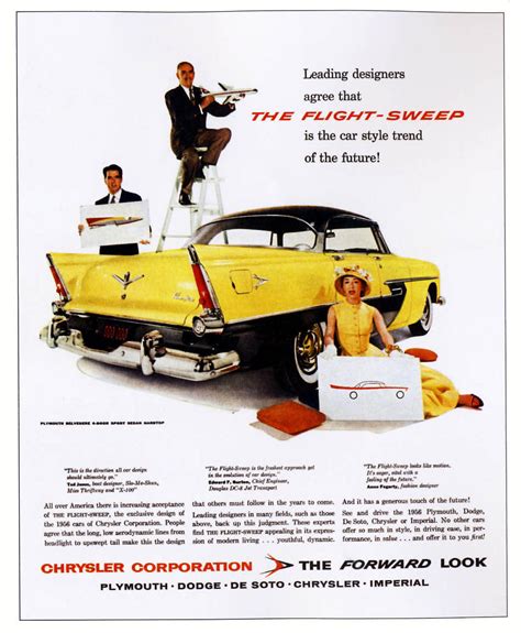 American Automobile Advertising Published By Chrysler In 1956