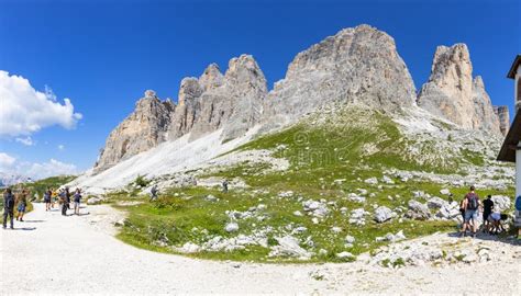 The Three Peaks Of Lavaredo Symbol Of The Dolomites In South Tyrol