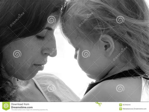 Beautiful Mother And Daughter Stock Photo Image Of Care Holding