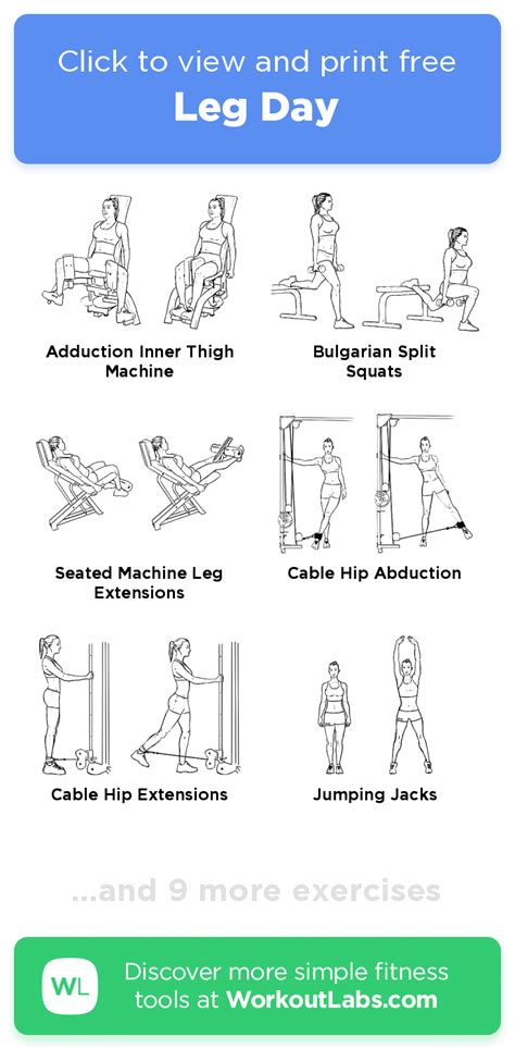 Leg Workout Machines Routine Sanda Goff