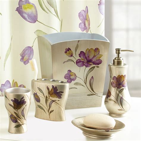 Tulipa Bath Bundle 1500×1500 Purple Bathroom Decor Green