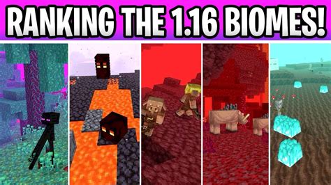 Minecraft Ranking The Nether Update Biomes Review Showcase