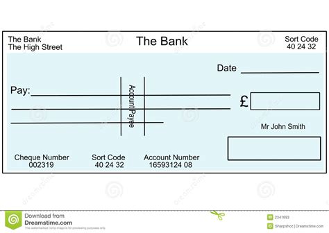 Check spelling or type a new query. Lege Britse cheque stock illustratie. Illustratie bestaande uit bank - 2341693