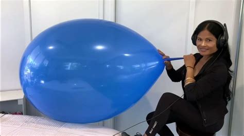 Giant Blue Balloon 🎈 Massive Balloon Blow To Pop B2p Youtube