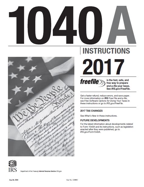 2017 Form 1040a Instructions