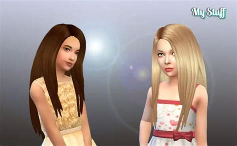 Mystufforigin Emilia Hair For Girls Sims 4 Hairs