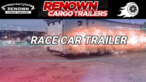 32 Ft Decked Out Custom Race Car Trailer Renown Cargo Trailers Car