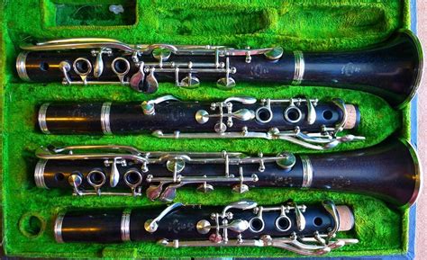 A Pair Of Albert System Clarinets In A And Bb By Henri Gunckel Of Paris