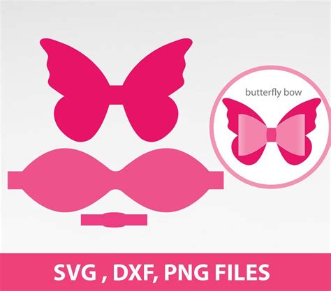 Butterfly Bow Svg Bow Svg Scalloped Bow SVG large 3D Bow | Etsy | Diy