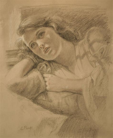 Wistful Drawing Drawing By Sarah Parks Fine Art America