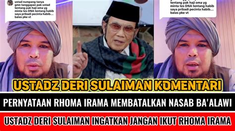 Ustadz Deri Sulaiman Komentari Ucapan Rhoma Irama Yang Membatalkan