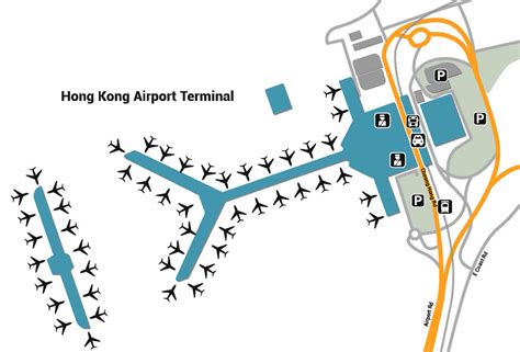 World Maps Library Complete Resources Hong Kong Airport Maps Terminal 1