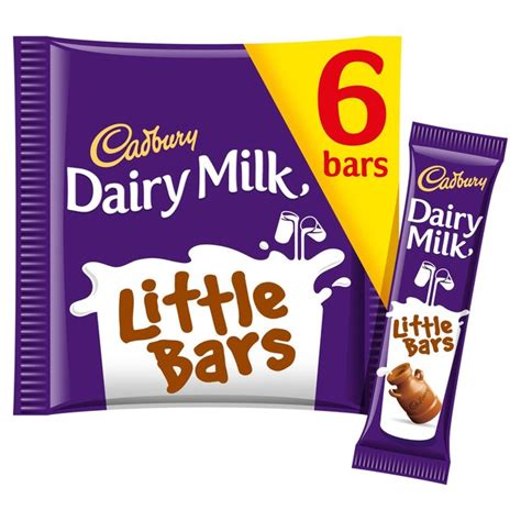 cadbury dairy milk little bars chocolate bar multipack 6 pack morrisons