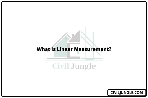 What Is Linear Measurement Civiljungle