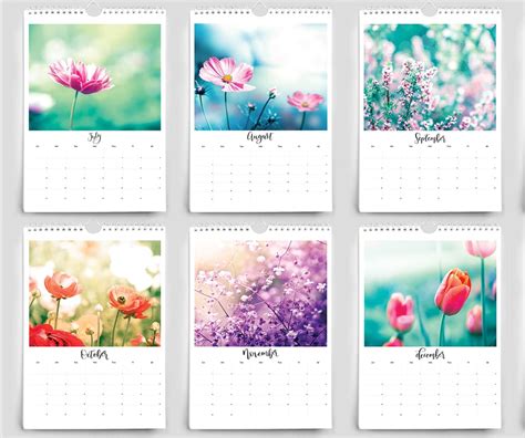 2020 Botanical Floral Calendar Photography Art
