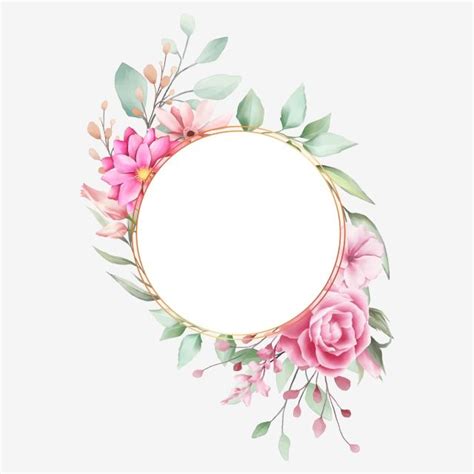 2 high quality pngtree clipart in different resolutions. กรอบดอกไม้กลมสำหรับการ์ดเชิญงานแต่งงาน, งานแต่งงาน, คำเชิญ ...