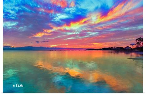 Pink Sunset Sea Beautiful Sunrise Cloud Streaks Sunset Sea Pink Sunset