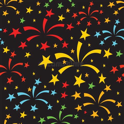 Fireworks Pattern Stock Vector Illustration Of Hipsters 61046972