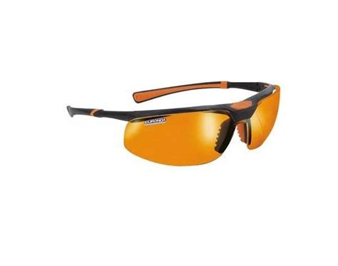 monoart orange safety goggles with wrap around lens euronda
