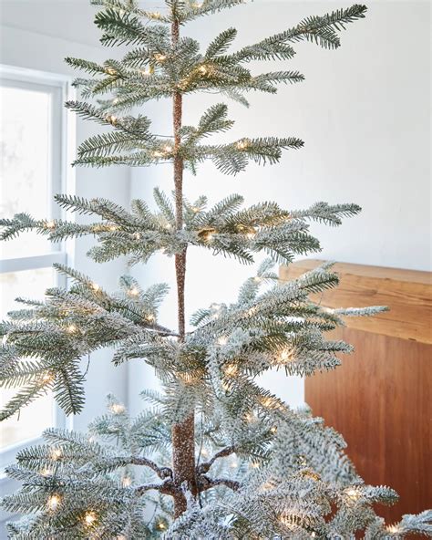 Frosted Alpine Balsam Fir Artificial Christmas Tree Balsam Hill Uk