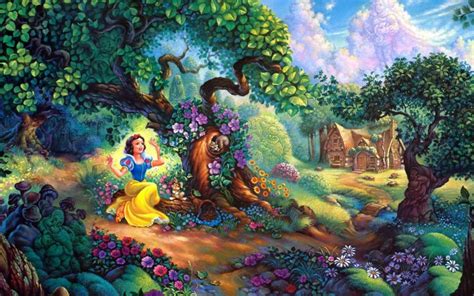 Snow White And The Seven Dwarfs Wallpaper 3d And Abstract Wallpaper