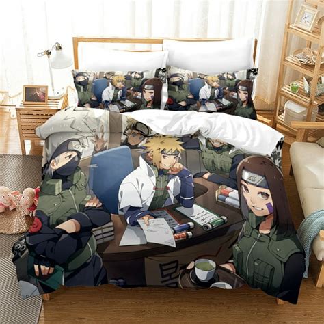 New Cool Naruto Anime Bedding Bed Set Twin Full Queen King Size Itachi Akatsuki Kakashi Action