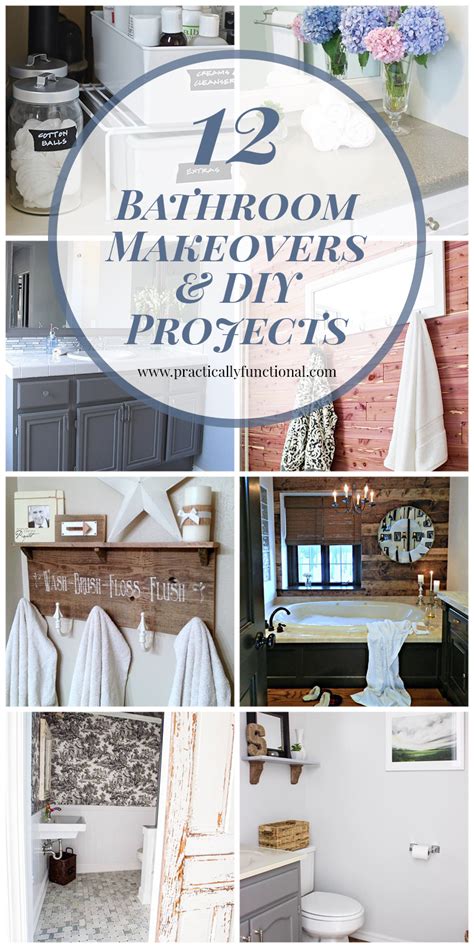 12 Diy Bathroom Makeovers And Projects Practically Functional