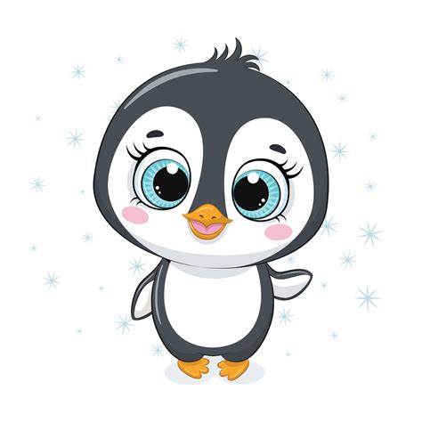 Pingüino Bebé De Dibujos Animados Lindo 3417359 Vector En Vecteezy