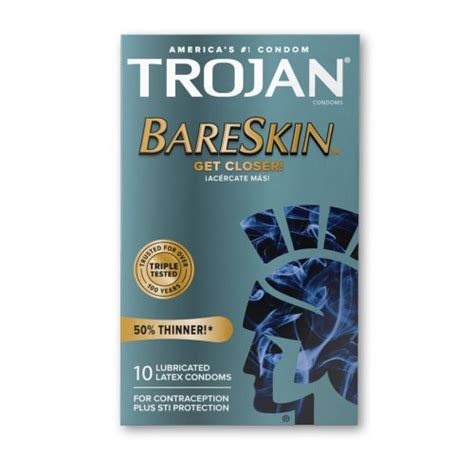 Trojan Bareskin Lubricated 10 Pack Sex Toys And Adult Novelties Adult Dvd Empire
