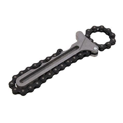 Chain circle oil filter torques seem as though nooses so they are not quite the same as normal wrenches. OIL FILTER CHAIN WRENCH 8.5"/215MM Automotive tools ...