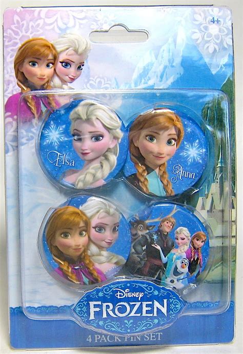 Four Frozen Buttons Is Four Times The Fun Set Of 4 Anna And Elsa Buttons