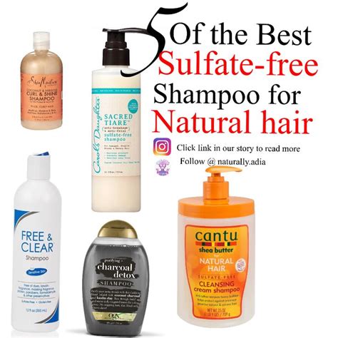 5 Best Sulfate Free Shampoo For Natural Hair Natural Hair Shampoo