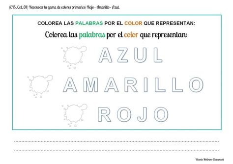 APRENDER LOS COLORES Educación Infantil 5 años