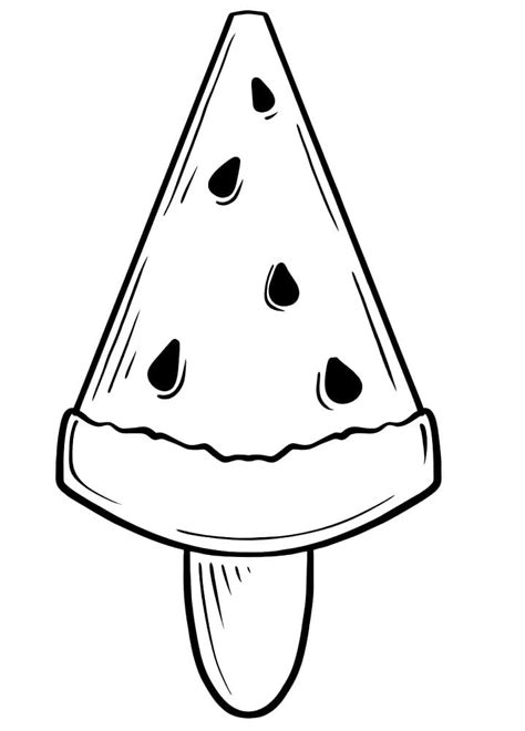 Popsicle Coloring Page At Getcolorings Free Printable Colorings The
