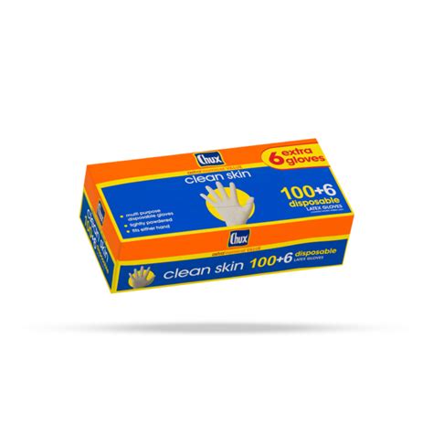 Chux® Clean Skin Latex Gloves 106 Pack Chux