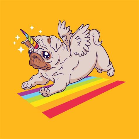 Check Out This Awesome Pug Unicorn Design On Teepublic Pugs