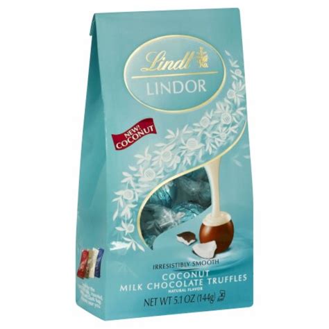 Lindt LINDOR Coconut Milk Chocolate Truffles 5 1 Oz Fred Meyer